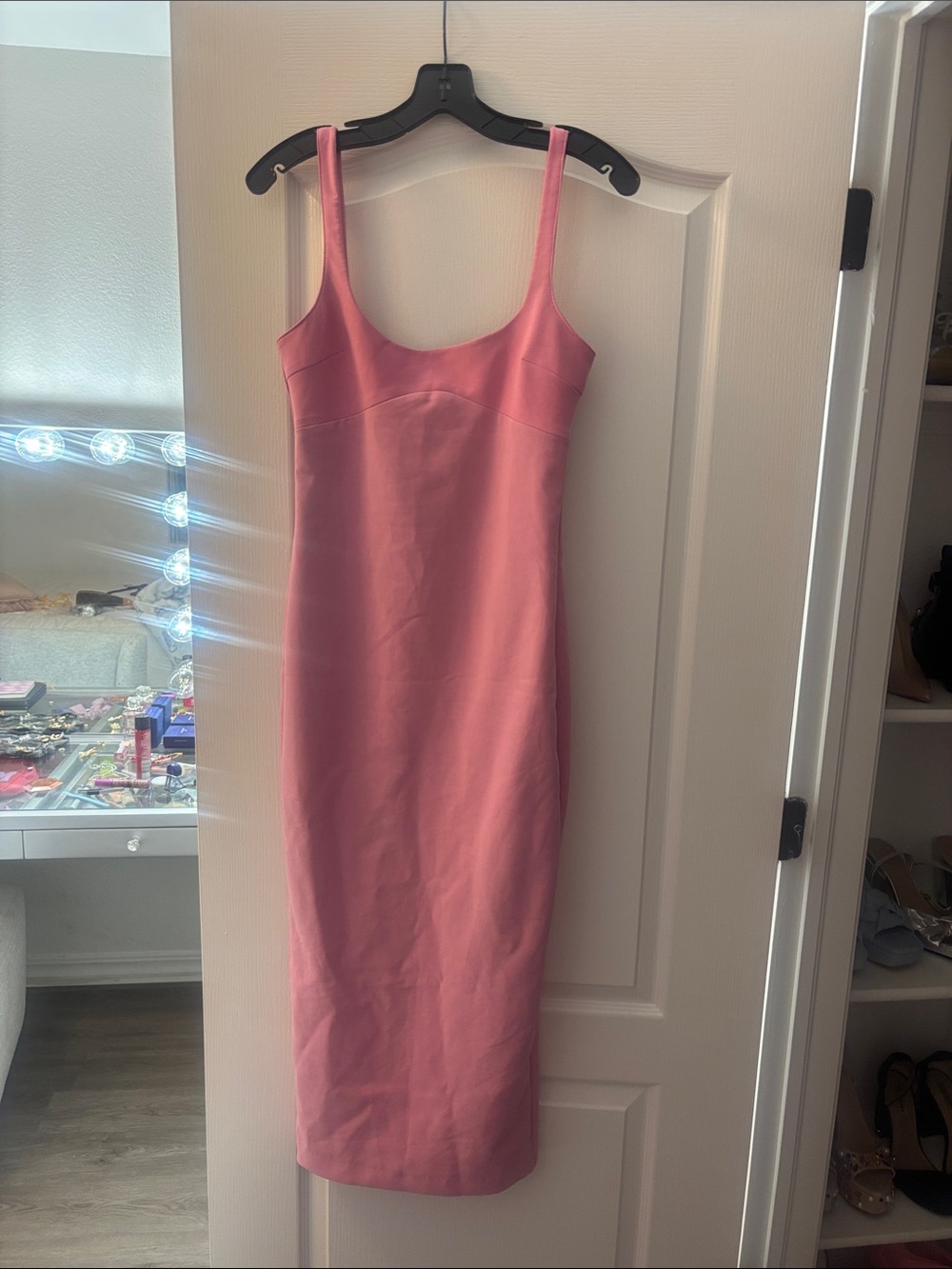 Zara Pink Midi Tank Dress